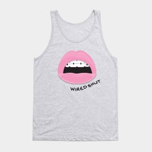 Wired Shut Logo Black Font Tank Top